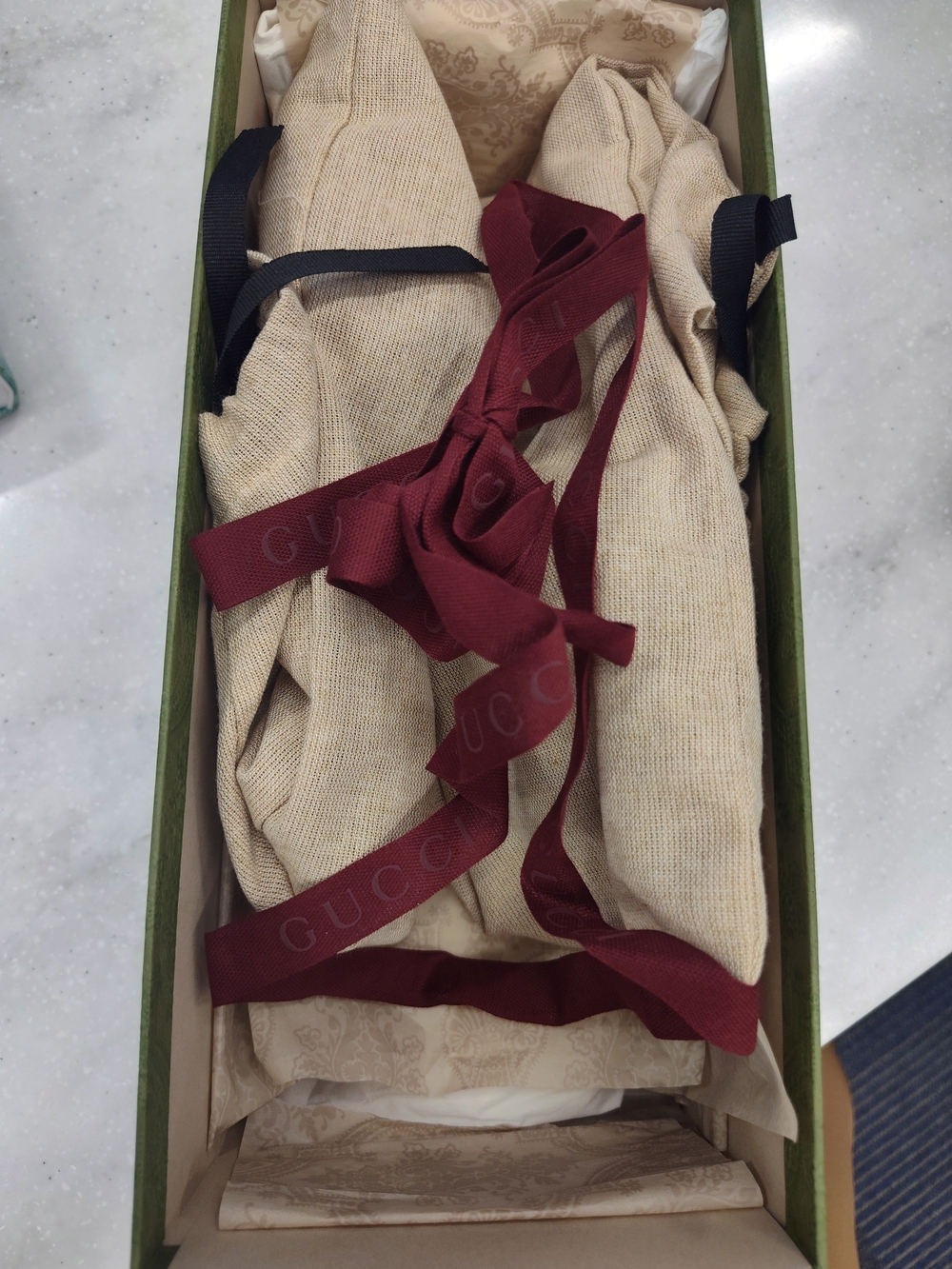 Gucci Brown Leather GG Cutout Slide Sandals - Picture 4 of 4